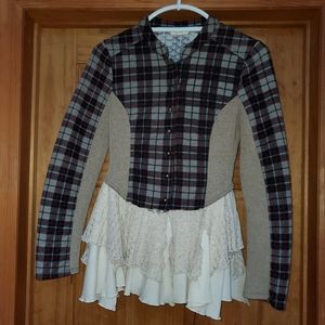 Mystree military peplum jacket size sm